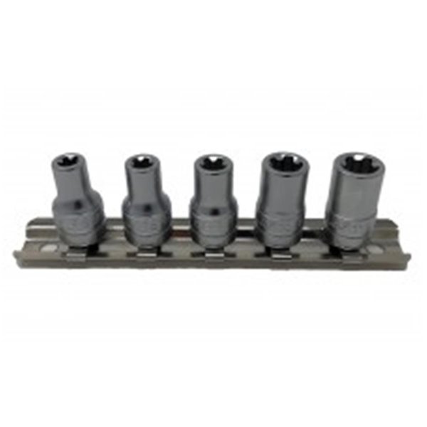 Tool 0.25 in. Drive 5 Point EPR Torx Plus Socket Set - 5 Piece TO2613555
